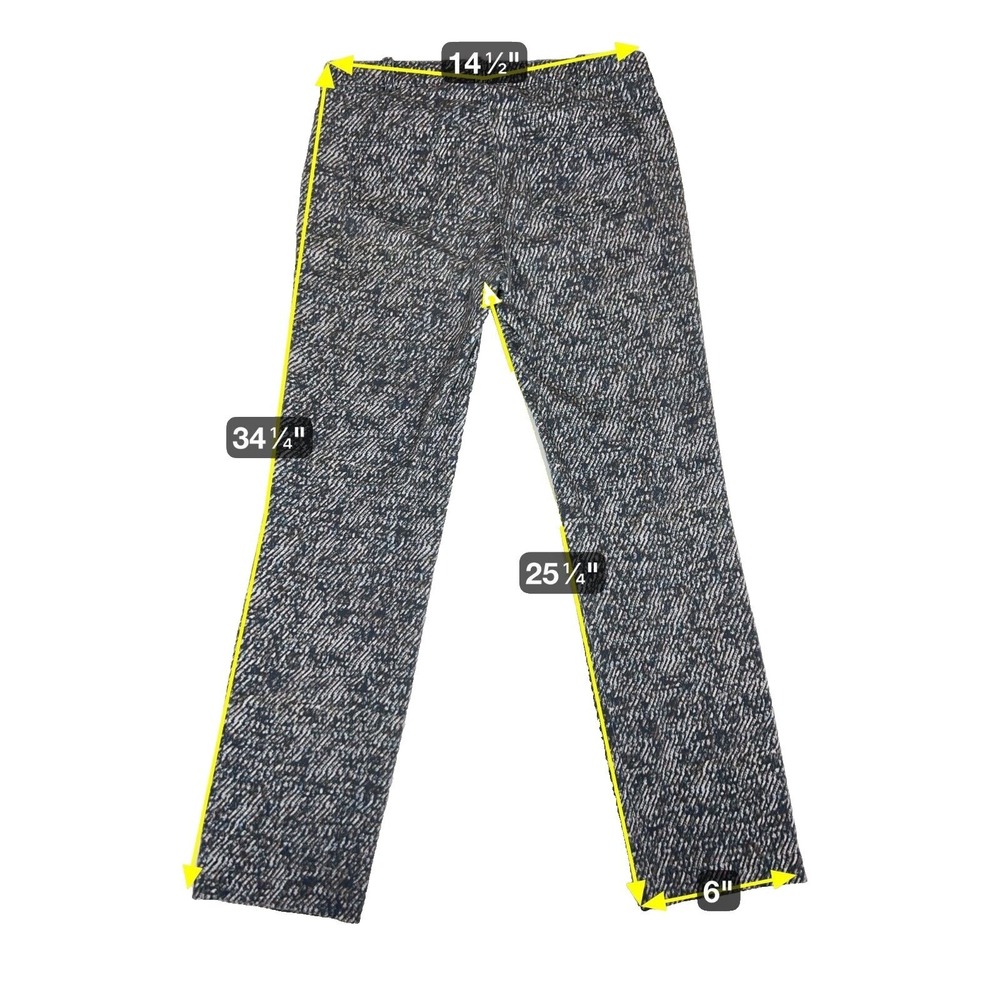 Etcetera Women's Size 2 Tweed Career Pants Gray Textured Straight Leg Dress - Picture 7 of 7